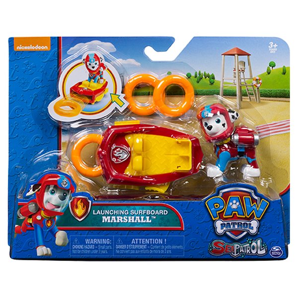 Veículo e Figura Patrulha Canina Sea Patrol Marshall - Sunny