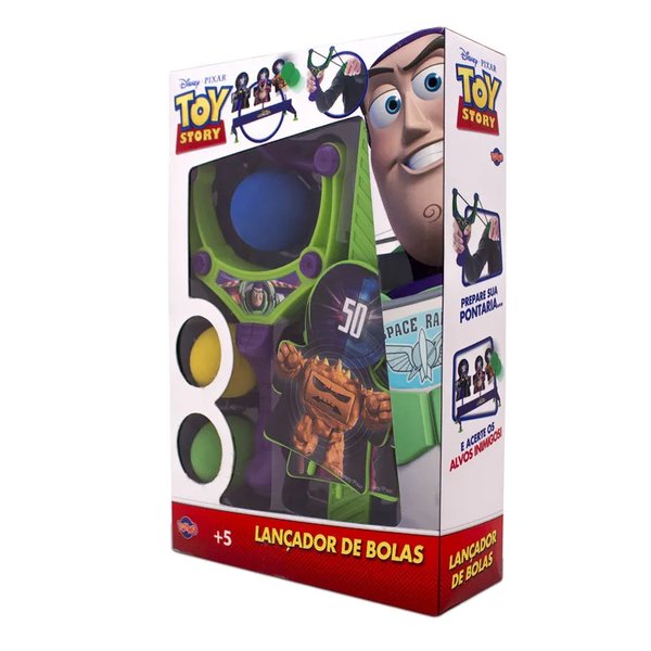 Estilingue Lançador de Bolas Com Alvos Toy Story - Toyng