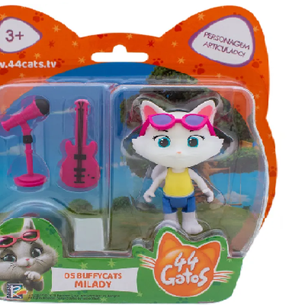 Figura de Ação Colecionável 44 Gatos Os Buffycats Milady- Toyng