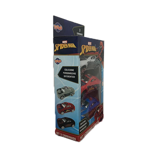 Kit Com 3 Carros De Friccao Homem Aranha - Toyng