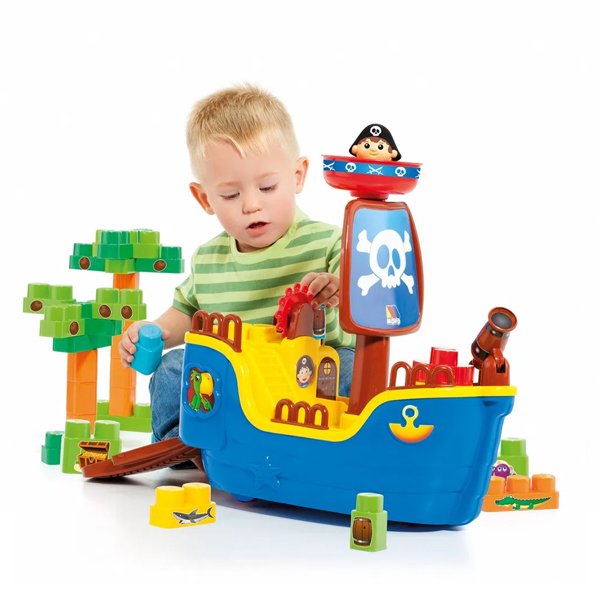 Blocos de Montar Baby Land Navio Pirata 30 Blocos - Cardoso