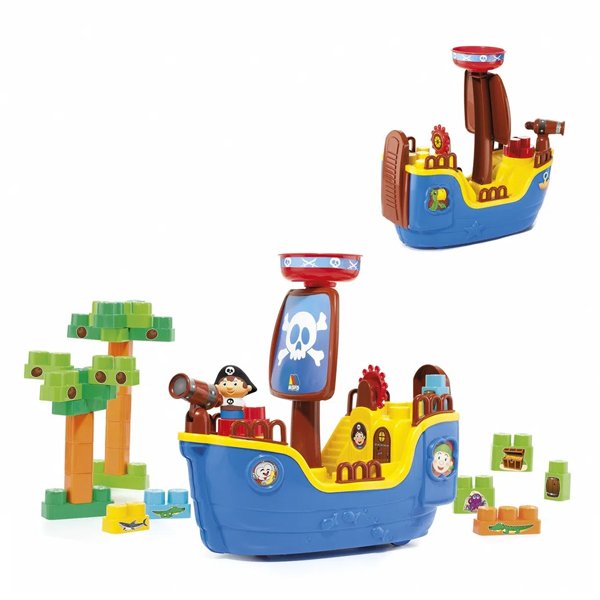Blocos de Montar Baby Land Navio Pirata 30 Blocos - Cardoso