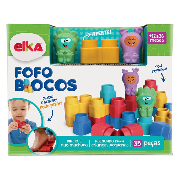 Fofo Blocos 35 Peças -  Elka