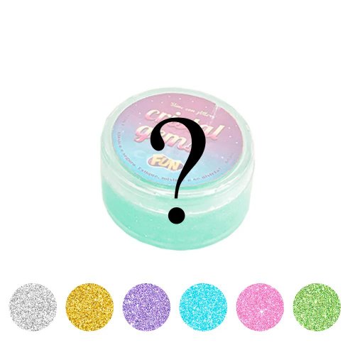 Slime Com Glitter Crystal Gems - Fun - Rosa