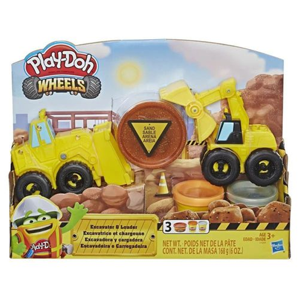 Play-Doh Wheels Escavadeira e Carregadeira - Hasbro