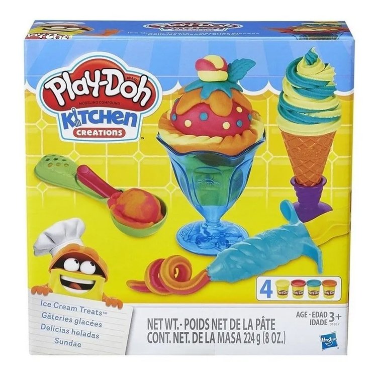Conjunto de Massinha Play-Doh Delicias Geladas Sundae - Hasbro