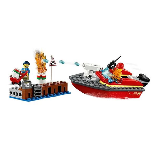 Blocos de Montar City Incêndio na Doca - Lego