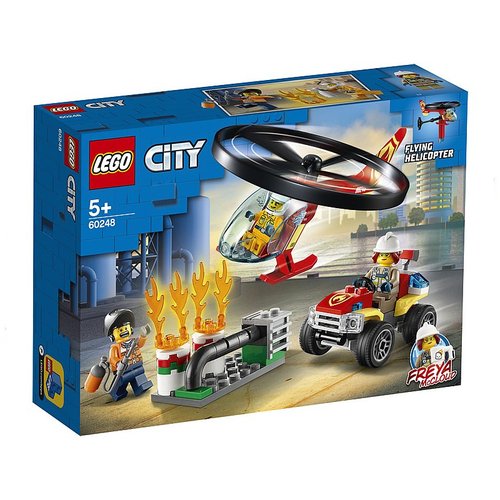 Blocos de Montar City Combate ao Fogo com Helicóptero - Lego