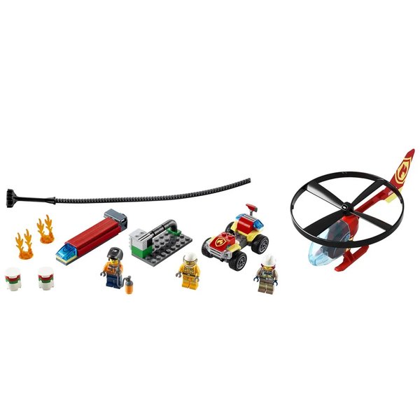 Blocos de Montar City Combate ao Fogo com Helicóptero - Lego