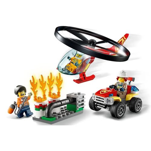 Blocos de Montar City Combate ao Fogo com Helicóptero - Lego