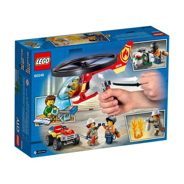 Blocos de Montar City Combate ao Fogo com Helicóptero - Lego