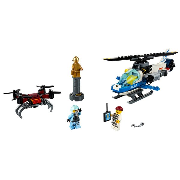Blocos de Montar City Polícia Aérea Perseguição d Drone-Lego