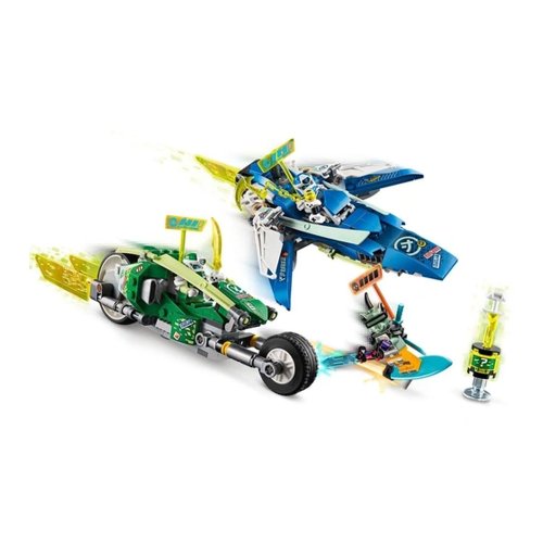 Blocos Montar Ninjago Veículos Corrida do Jay e Lloyd-Lego