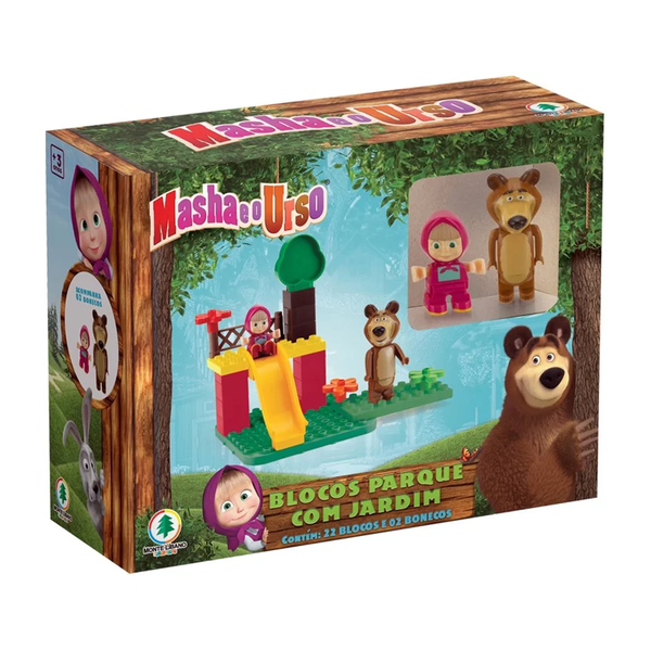 Blocos De Montar Parque Com Jardim Masha E O Urso - Monte Líbano