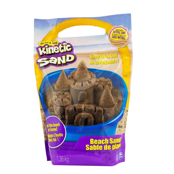 Areia De Modelar Kinetic Sand Massa Areia Marrom - Sunny