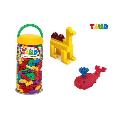 Pote com Blocos de Montar Tand Kids 300 Peças - Toyster