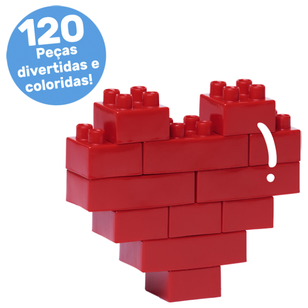 Blocos de Montar Baú 120 Peças Tand Kids - Toyster
