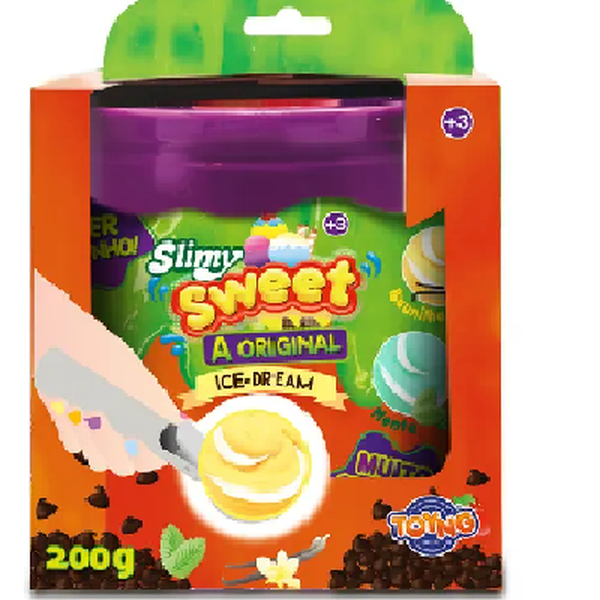 Geleca Slimy Sorvete com Aroma Morango - Toyng