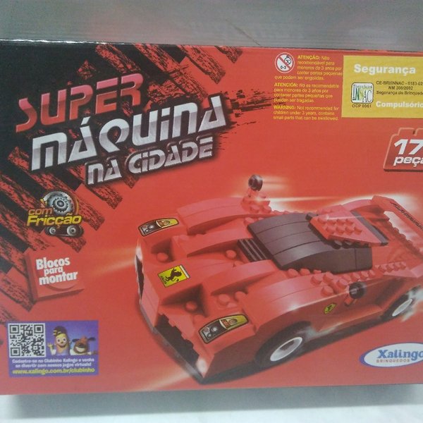 Blocos Monta Carrinho Super Máquina Fricção - Xalingo