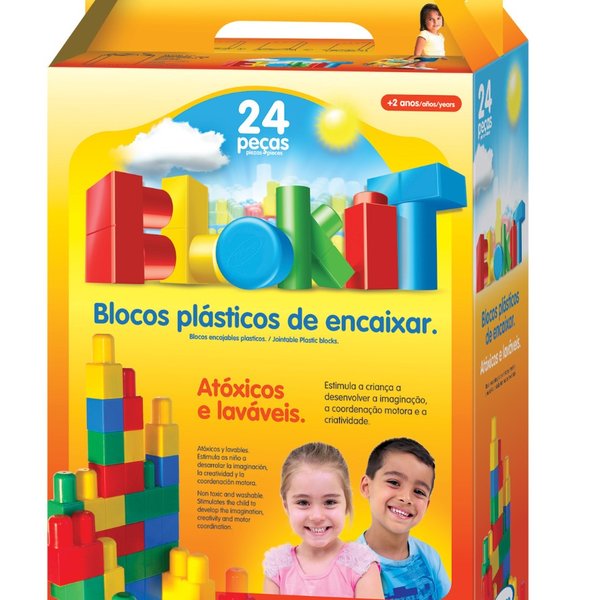 Blocos De Encaixe Blokit 24 Peças - Xalingo