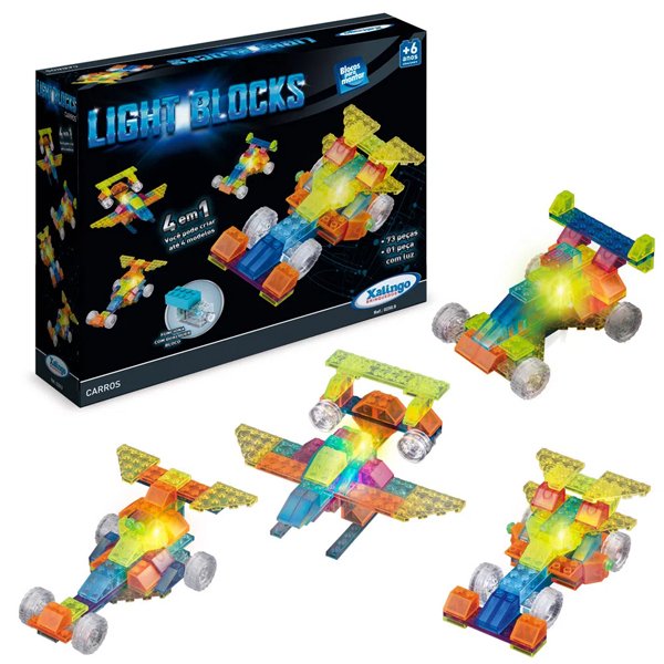 Light Blocks Carros 4x1 - Xalingo