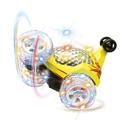 Carro com Controle Remoto Crazy Gira 360 - DM Toys - Amarelo