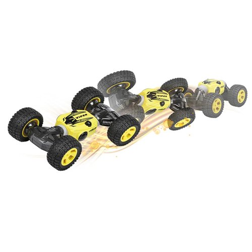 Carro Controle Remoto Viper 4x4 Recarregável - DM Toys - Amarelo