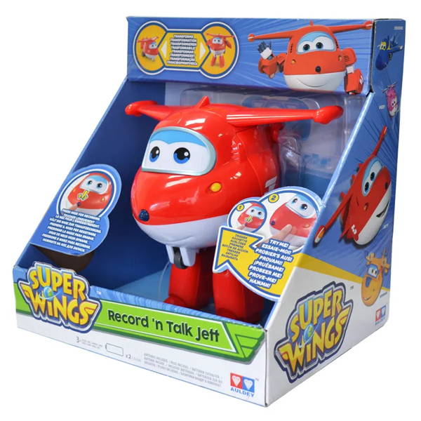 Boneco Super Wings Jett Grava E Fala - Fun