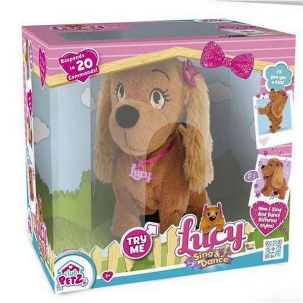 Pelúcia Interativa Cachorrinha Lucy Marrom - Multikids