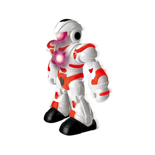 Super Robô Mega Mech com Luz e Som e Controle Remoto - Toyng - Vermelho