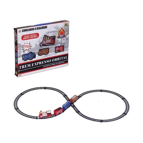 Trem Express com Trilho Orbital - Art Brink