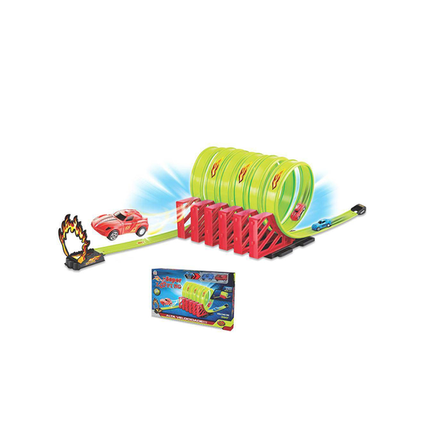 Pista Super Looping 2 Carrinhos De Fricção - Braskit