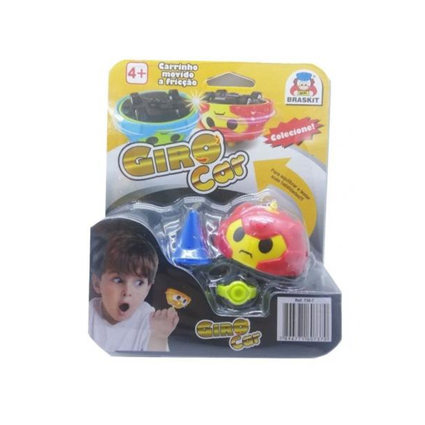 Carrinho A Friccao Giro Car - Braskit - Vermelha