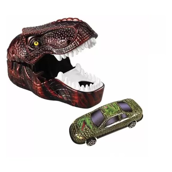 Lançador de Carrinho Dino Turbo - DTC - Vermelho