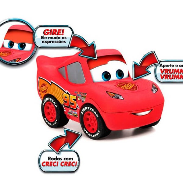 Carrinho McQueen com Atividades Disney Pixar - Elka
