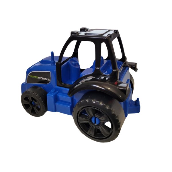 Trator Agroworks Azul - GGB Brinquedos