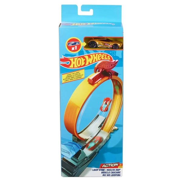 Hot Wheels Set de Acrobacias Rei do Looping Carrinho Sortido - Mattel