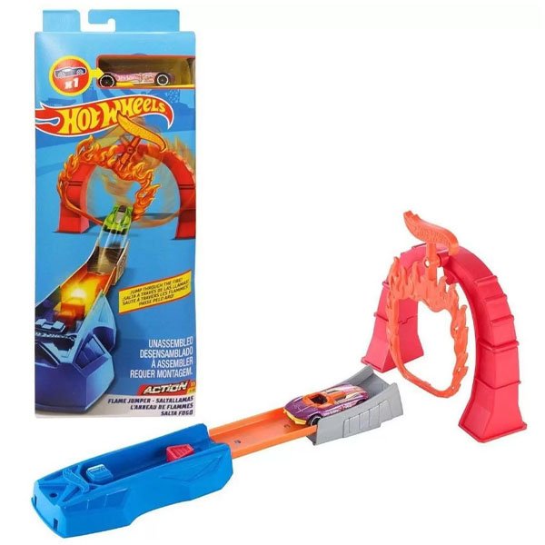 Hot Wheels Set de Acrobacias Salta Fogo Carrinho Sortido - Mattel