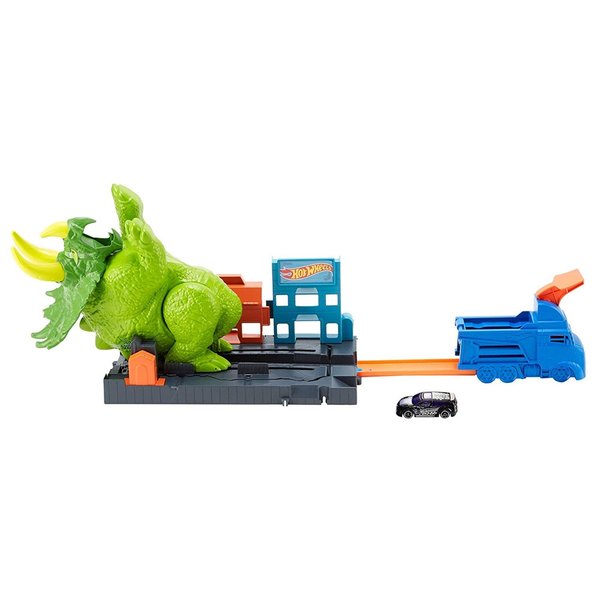 Pista e Veículo Hot Wheels Smashin' Triceratops - Mattel