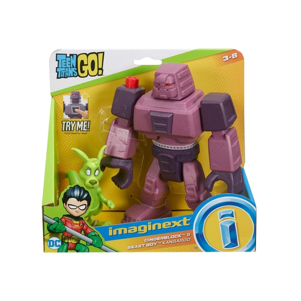Figura e Veículo Imaginext Ciderblock e Mutano Canguru - Mattel