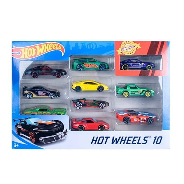 Kit com 15 carrinhos Hot Wheels Mattel - Modelos sortidos sem repetição