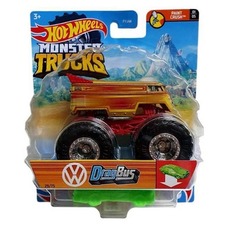 Hot Wheels Monster Trucks Drag Bus 1:64 - Mattel