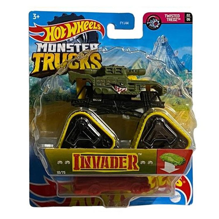 Hot Wheels Monster Trucks Invader 1:64 - Mattel