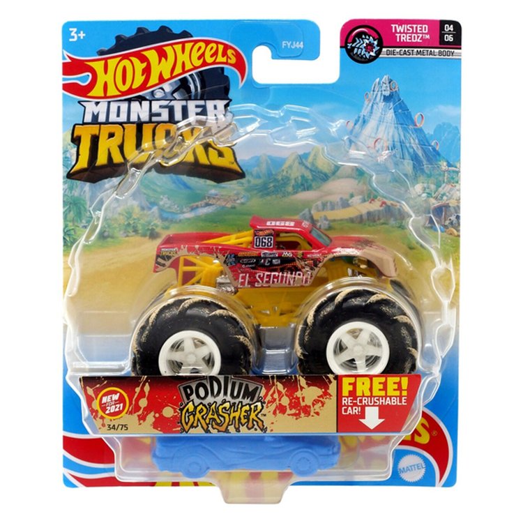 Hot Wheels Monster Trucks Podium Crasher 1:64 - Mattel