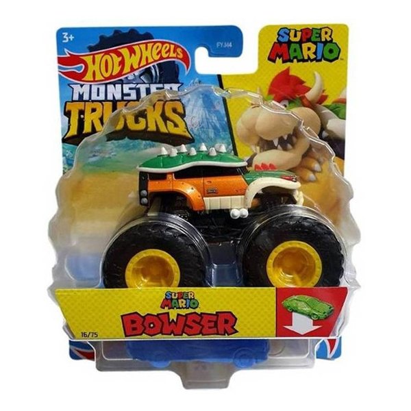 Hot Wheels Monster Trucks Super Mario Bowser 1:64 - Mattel