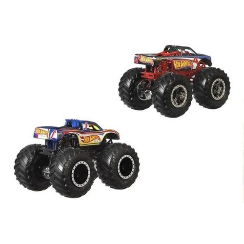 Hot Wheels Monster Trucks 2 Veículos Hot Wheels 4 vs Hot Wheels 1 - Mattel