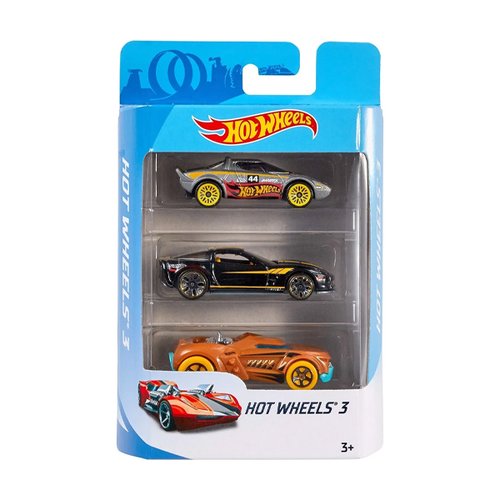 Pacote com 3 Carrinhos Hot Wheels Sortidos - Mattel