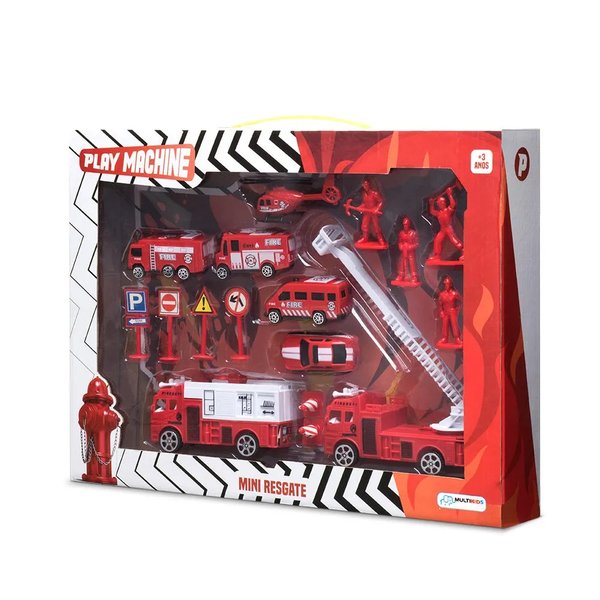 Play Machine Playset Mini Resgate - Multikids