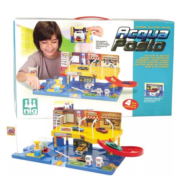 Acqua Posto De Gasolina E Lava-Rápido - Nig Brinquedos