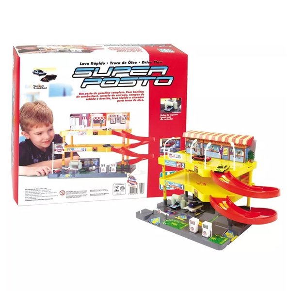 Super Posto De Gasolina 3 Andares - Nig Brinquedos